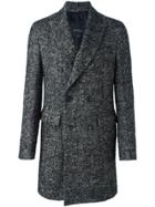 Dell'oglio Double Breasted Midi Coat - Black