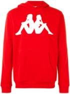 Kappa - Logo Patch Hoodie - Men - Cotton/polyester - S, Red, Cotton/polyester