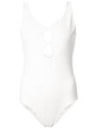 Jonathan Simkhai Cut Out Swimsuit - White