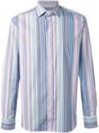 Etro Striped Shirt, Men's, Size: 41, Cotton