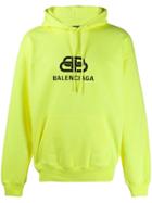 Balenciaga Bb Logo Hoodie - Yellow