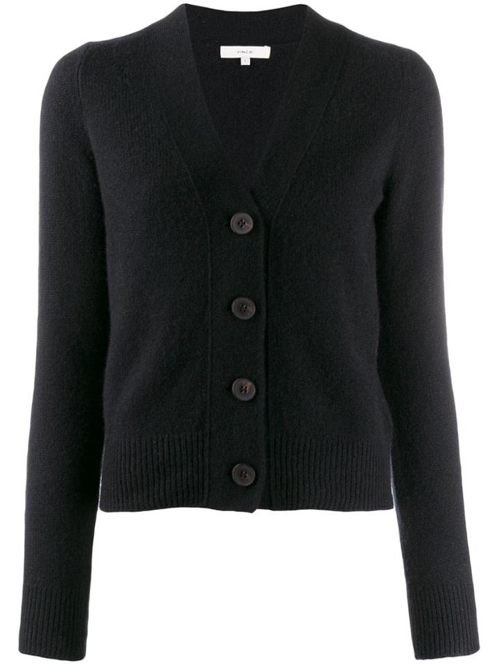 Vince V-neck Cardigan - Black