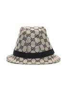 Gucci Kids Gg Supreme Hat, Size: 54 Cm, Nude/neutrals