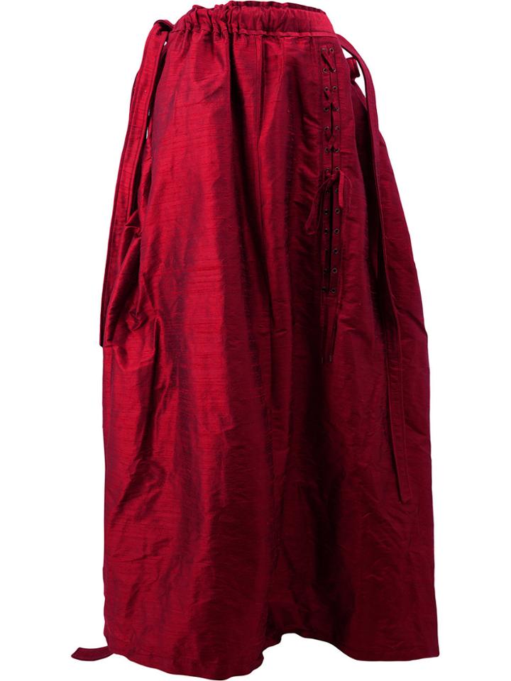 Y / Project Oversized Maxi Skirt - Red
