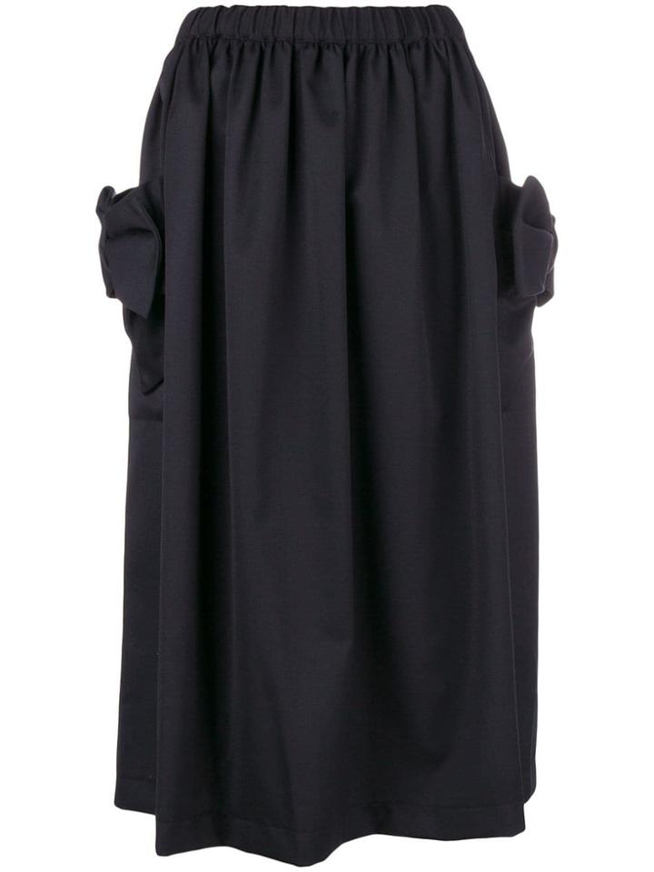 Comme Des Garçons Girl Flared Midi Skirt - Black