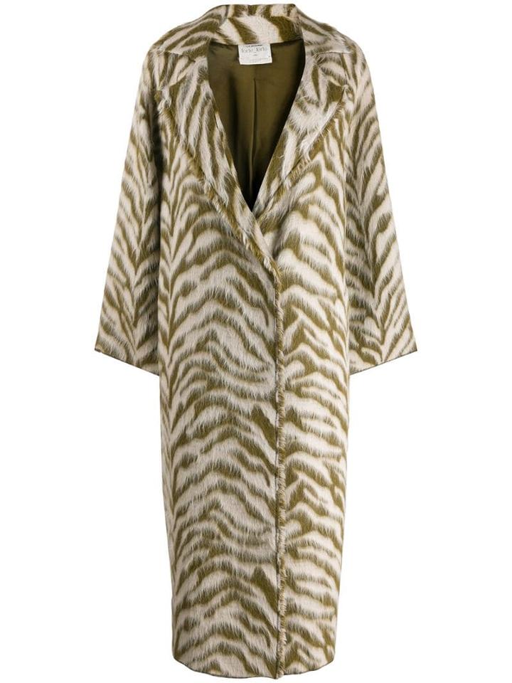 Forte Forte Animal-print Coat - Green