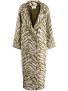Forte Forte Animal-print Coat - Green