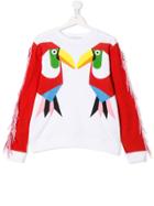 Stella Mccartney Kids Teen Tucano Print Sweatshirt - White