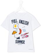 Burberry Kids Print T-shirt, Boy's, Size: 7 Yrs, White