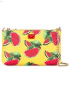 Dolce & Gabbana - Mini Watermelon Print Shoulder Bag - Women - Calf Leather - One Size, Yellow, Calf Leather