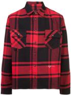 Off-white Long-sleeve Check Shirt - Red