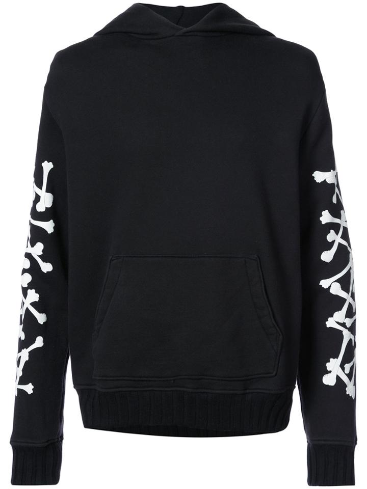 Amiri Sleeve Detail Hoodie - Black