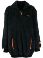 Heron Preston Fire Zipped Sweater - Black