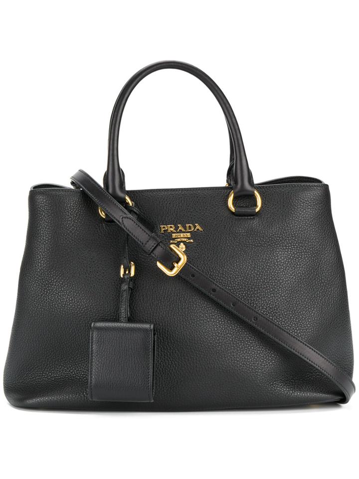 Prada Saffiano Classic Tote Bag - Black