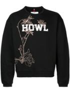 Oamc Howl Print Sweatshirt - Black