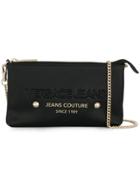 Versace Jeans Embossed Logo Clutch - Black