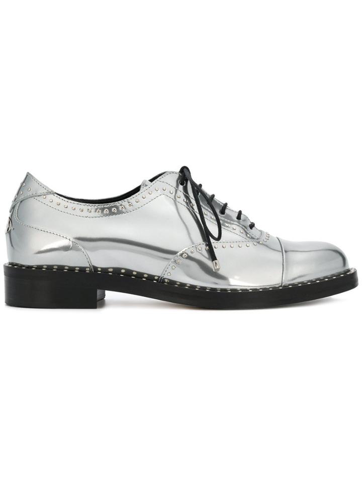 Jimmy Choo Liquid Mirror Brogues - Metallic