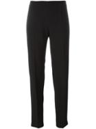 Antonio Berardi Slim Fit Trousers, Women's, Size: 42, Black, Rayon/spandex/elastane