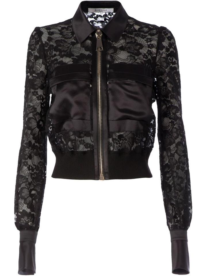 Givenchy Cropped Floral Lace Jacket