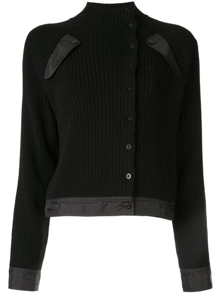 Givenchy Pre-owned Knitted Cropped Jacket - Black