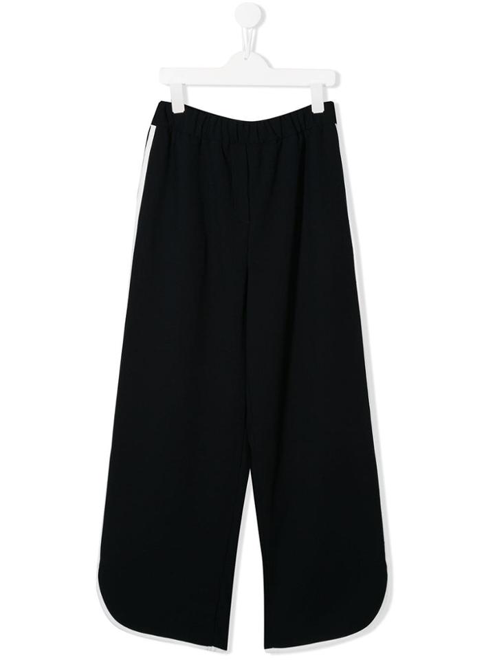 Monnalisa Teen Stripe Detail Trousers - Blue