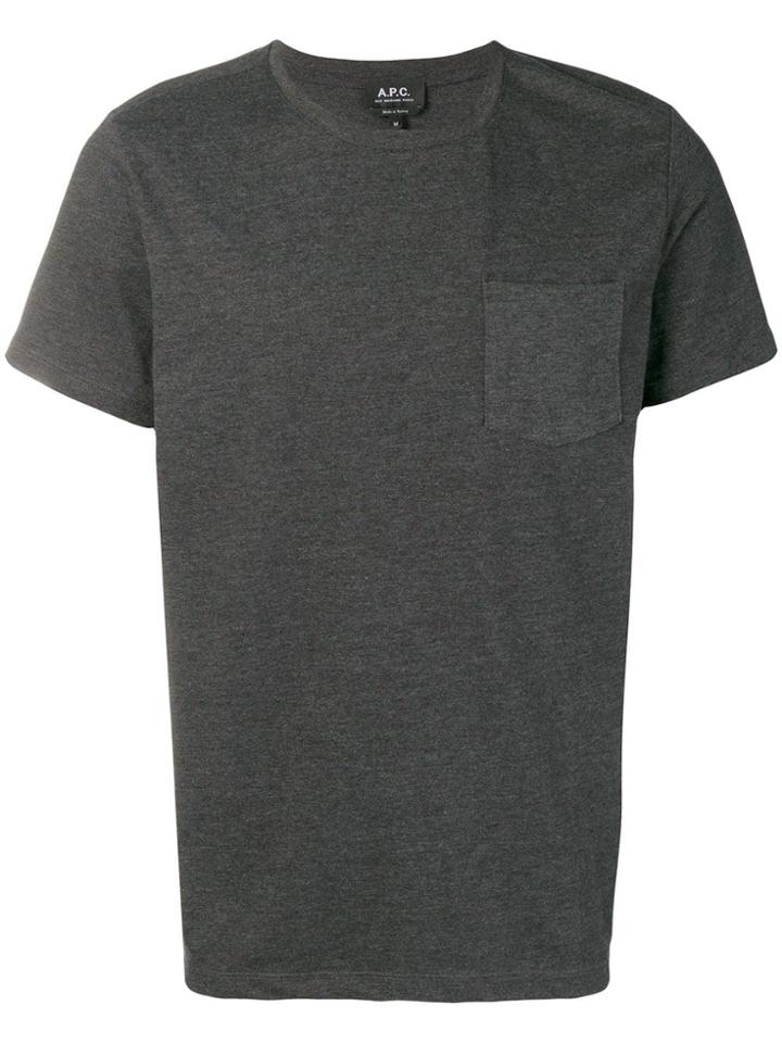 A.p.c. Chest Pocket T-shirt - Grey