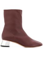 Marni Slanted Heel Boots - Brown