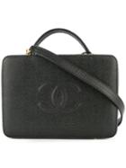 Chanel Pre-owned 2-way Cosmetic Vanity Hand Bag - Black