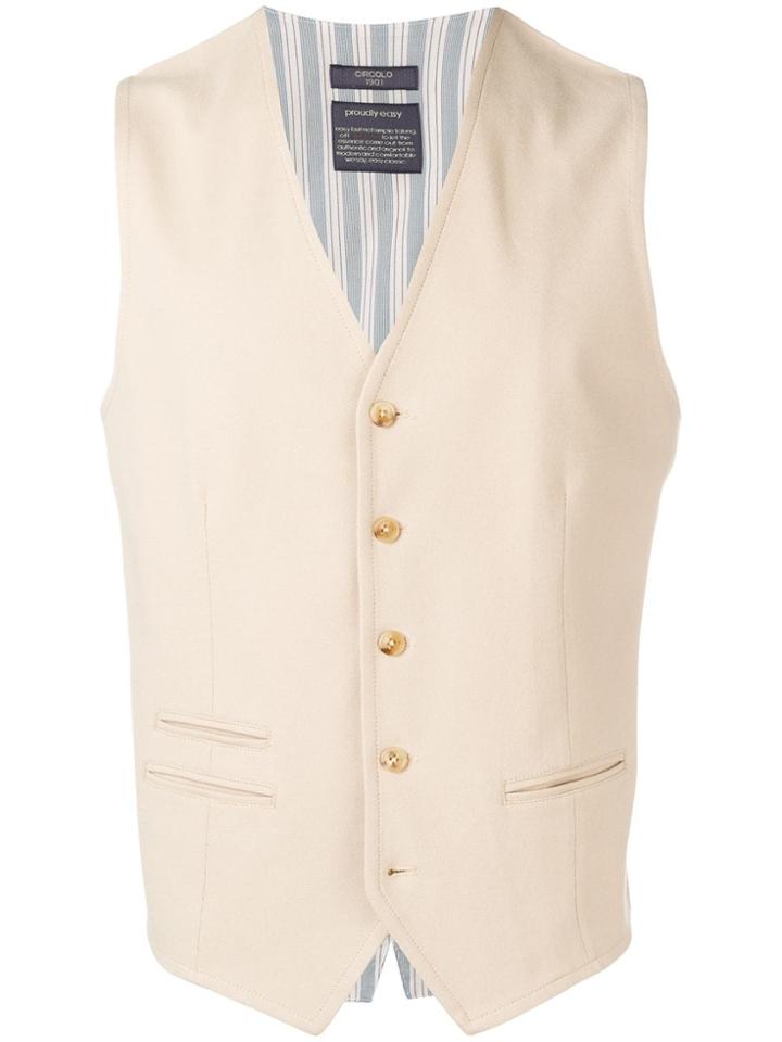 Circolo 1901 Single Breasted Waistcoat - Neutrals