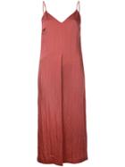 Strappy Dress - Women - Rayon - 38, Red, Rayon, Estnation