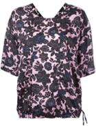 Christian Wijnants - Floral-print Top - Women - Cupro/viscose - 40, Women's, Black, Cupro/viscose