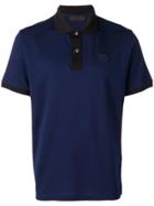 Prada Black Trim Polo Shirt - Blue