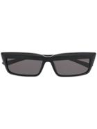 Balenciaga Eyewear Rectangular Sunglasses - Black
