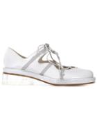 Simone Rocha Metallic Lace-up Shoes