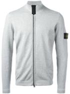 Stone Island Zipped Sweatshirt, Men's, Size: Xxl, Grey, Cotton
