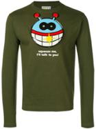 Walter Van Beirendonck Vintage Alien Speaking Patch T-shirt - Green