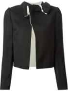 Lanvin Bow Detail Jacket, Women's, Size: 44, Black, Viscose/silk