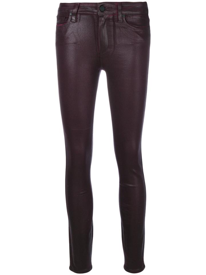 Paige Hoxton Cropped Trousers - Pink & Purple