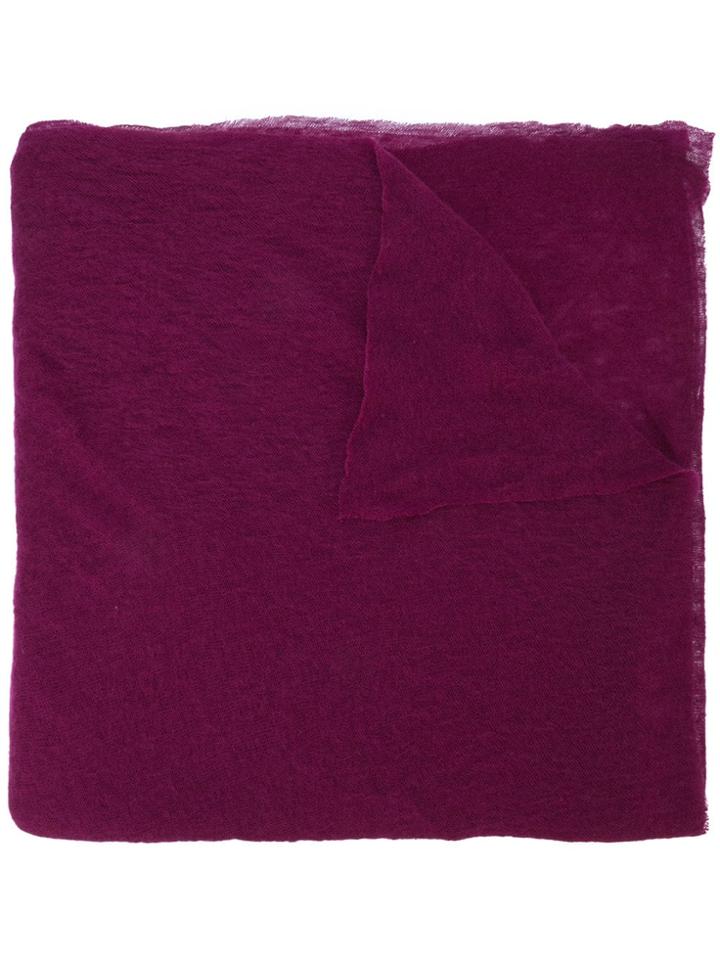 Botto Giuseppe Long Plain Scarf - Pink & Purple