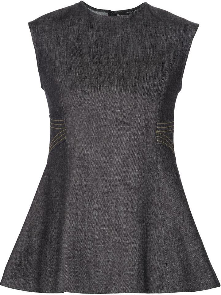Derek Lam Flared Denim Top