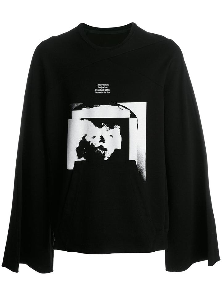 Julius Flared Sleeve Sweatshirt, Men's, Size: 4, Black, Cotton