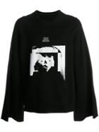 Julius Flared Sleeve Sweatshirt, Men's, Size: 4, Black, Cotton
