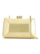 Serpui Metallic Clutch - Brushed Matt Gold