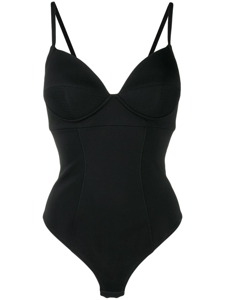 Murmur Bustier Tank Top - Black