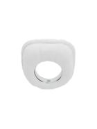 Mm6 Maison Margiela Quilted Effect Ring - White