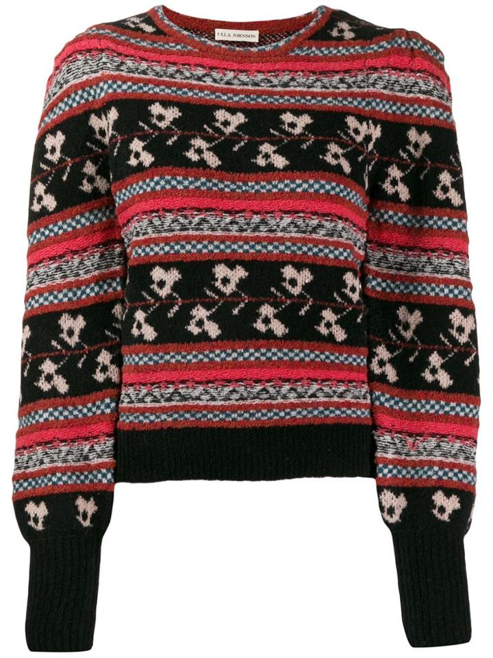 Ulla Johnson Nona Patterned Jumper - Red