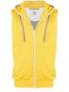 Eleventy Two-tone Hooded Vest - Yellow