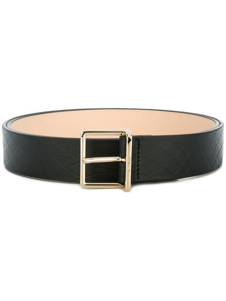 Paul Smith Gold-tone Hardware Belt, Men's, Size: 85, Black, Calf Leather/brass