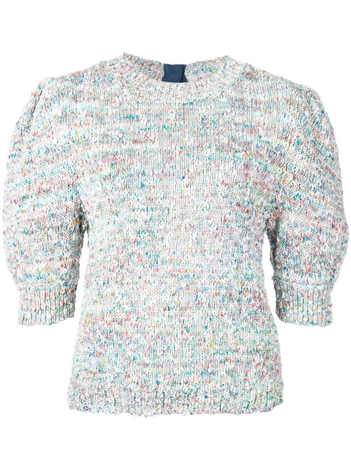 Adam Lippes Puff Sleeved Jumper - Green