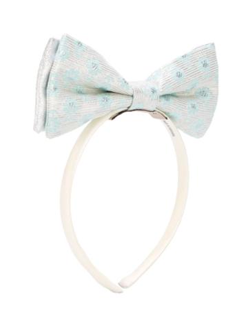 Hucklebones London Double Bow Hairband, Girl's, Grey